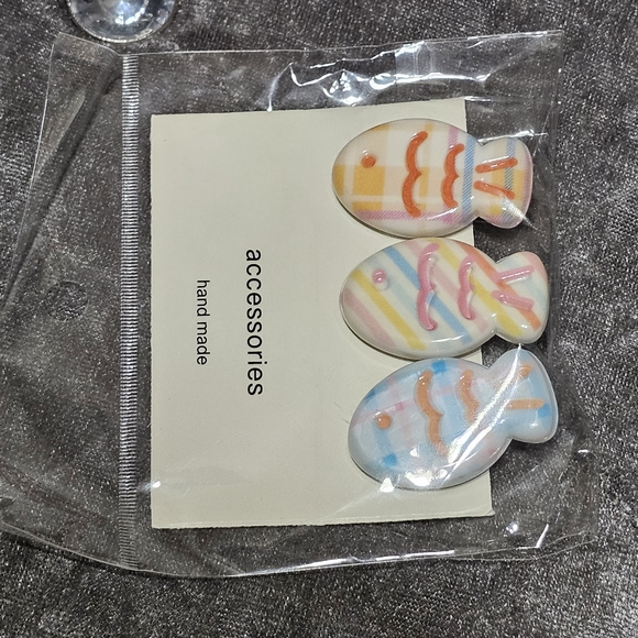 Colorful Fish Hair Clips Set - Picture 2 of 3